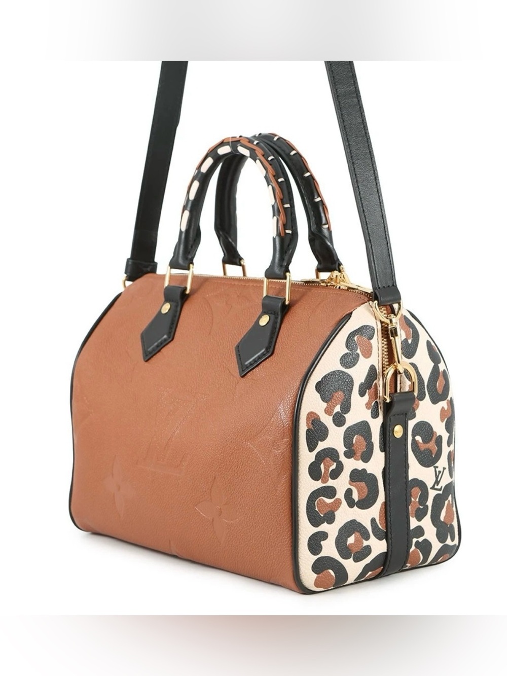 Louis Vuitton Empreinte Wild At Heart Speedy Bandouliere 25 Caramel Cognac Brown - Picture 2 of 16